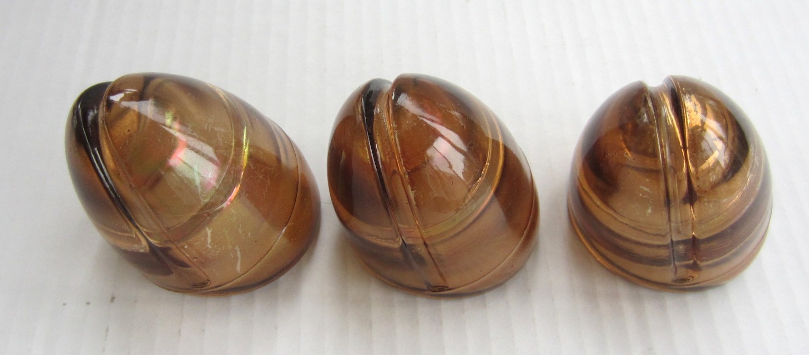 3 VTG 1936 Rolls Royce Ace Cornercroft Glass Beehive Marker Running Signal Lens