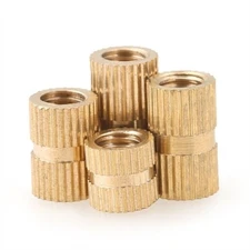 M2 M2.5 M3 M4 M5 M6 M8 Cylinder Brass Knurled Nuts Insert Embedded Nuts