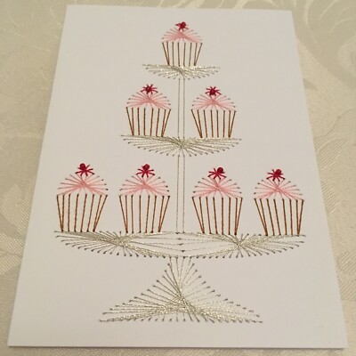 Card Cupcake Birthday Any Occasion Cake Stand Afternoon Tea