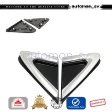 Right+Left Mirror Corner Triangle Cover Pillar Trim For Cadillac XT5 2017-2024