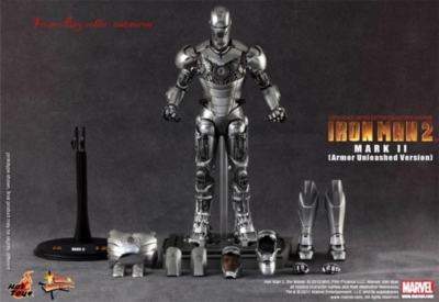 Perfect HotToys 1/6 Mms150 Iron Man 2 Mark Ii Armor Unleashed