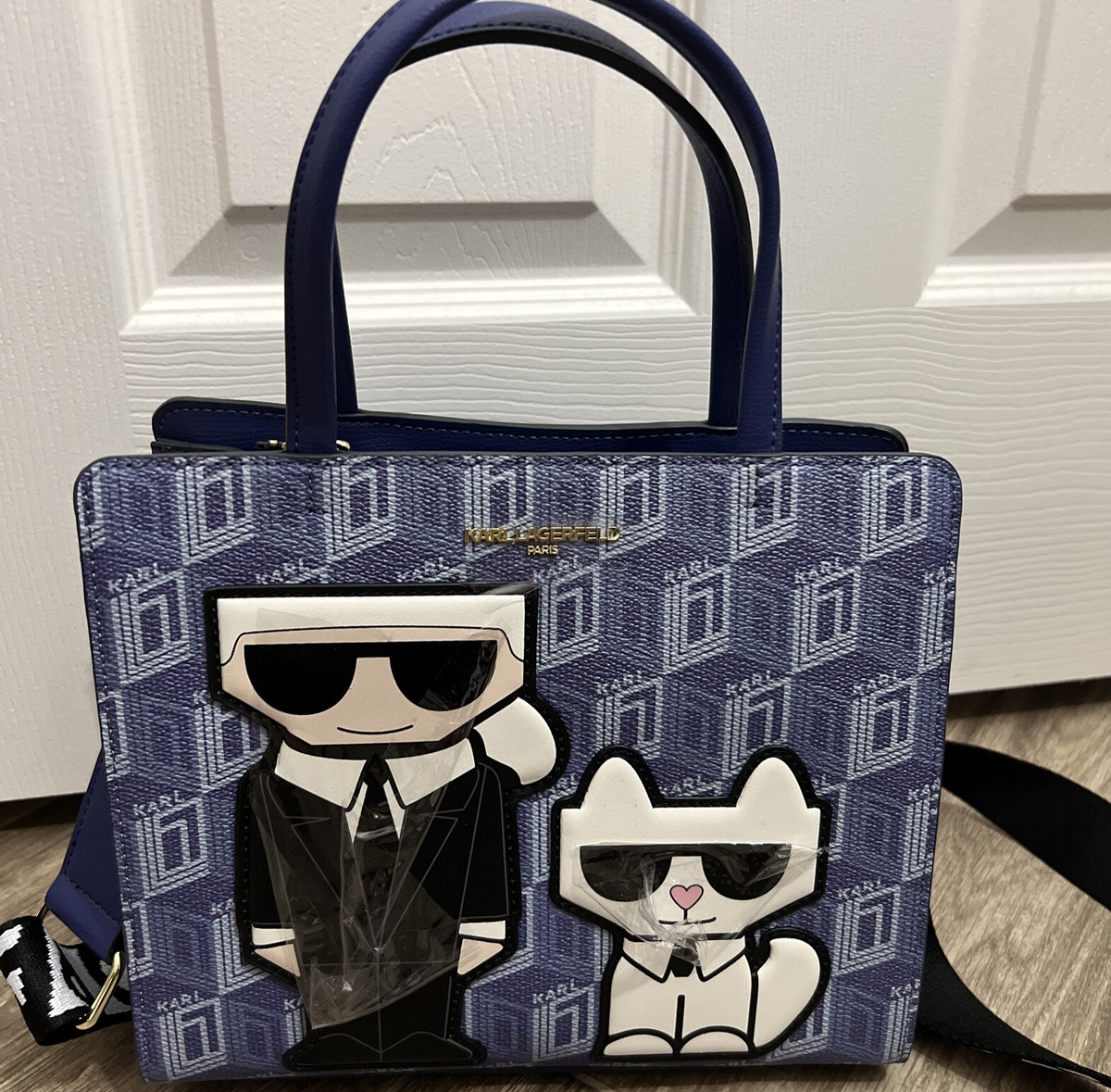 Karl Lagerfeld Maybelle Logo Karl & Cat Top Handle Satchel