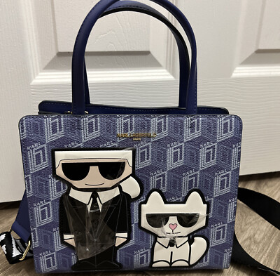 Karl Lagerfeld Maybelle Logo Karl & Cat Top Handle Satchel