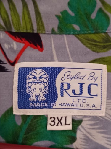 RJC Ltd Hawaiian Shirt 3XL Woody Surf Cocktail Palm Camp Cruise Beach - Picture 6 of 6