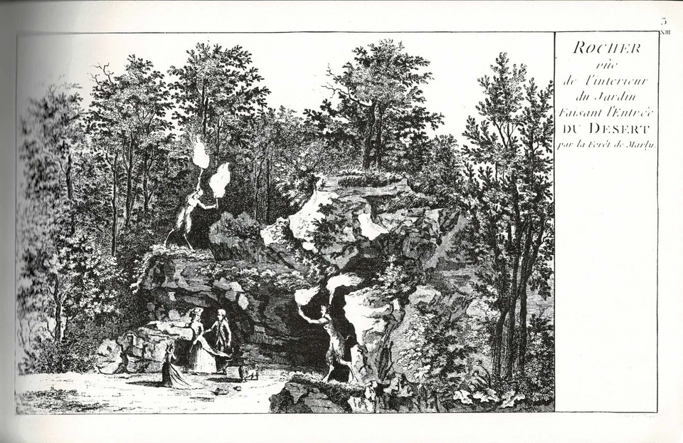 XIIIe Cahier des Jardins Anglo-Chinois: Désert de Retz. 1785. Reprint 1973. RARE - Image 4 of 4