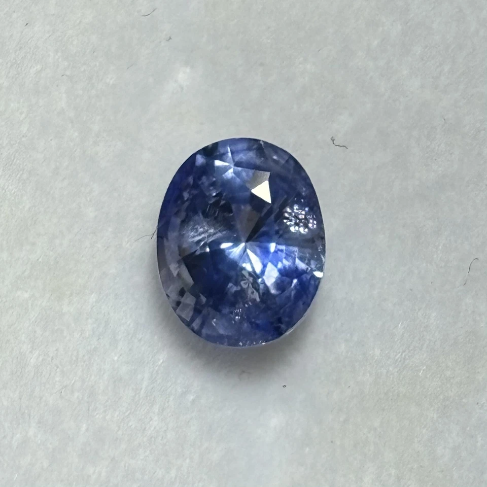 Blue Sapphire Gemstone Natural 2.21 Carat Genuine Loose Ceylon Gem 7x6mm Oval - Image 3 of 4