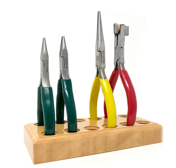 Quality Wooden Plier Stand Organise Work Bench Stand Hold Accessory