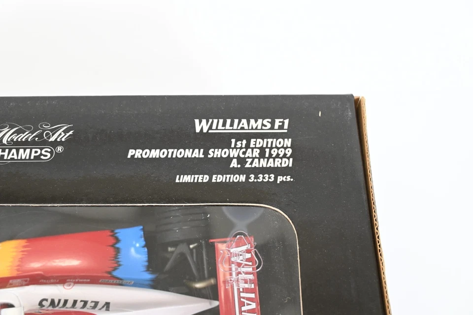 Minichamps 1/18 Williams F1 Promotional Alex Zanardi 1999 Diecast Model Car - Image 3 of 4