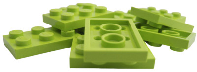 Lego 10 Stück Platte 2x3 in limette (lime) 3021 Platten Basics Neu