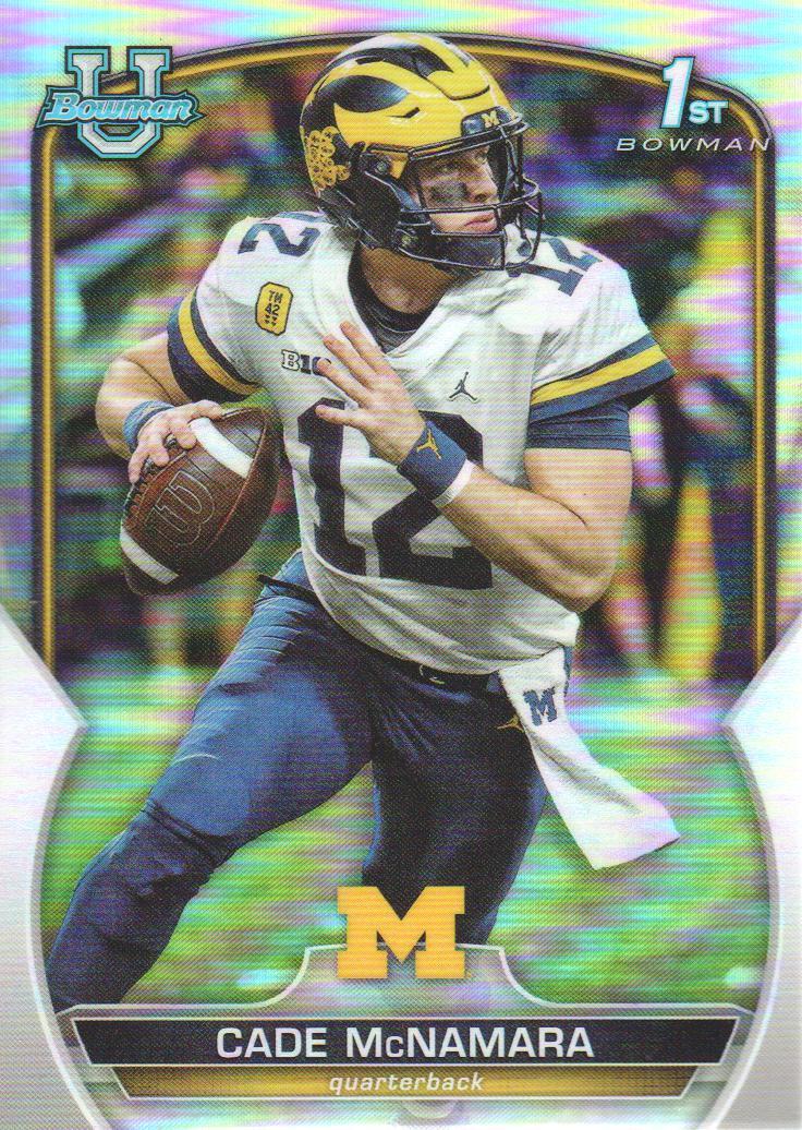 2022 Bowman Chrome University Football Refractor #99 Cade McNamara