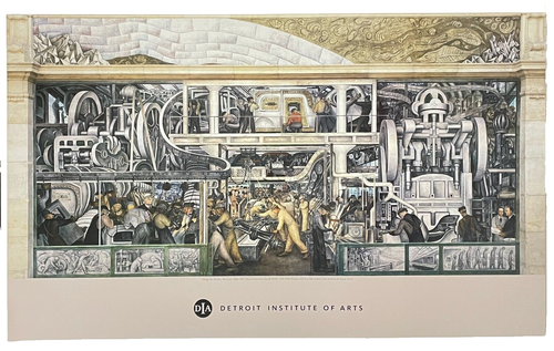 DIEGO RIVERA Detroit Industry ; Mural DIA Detroit Institute of Arts (South Wall)