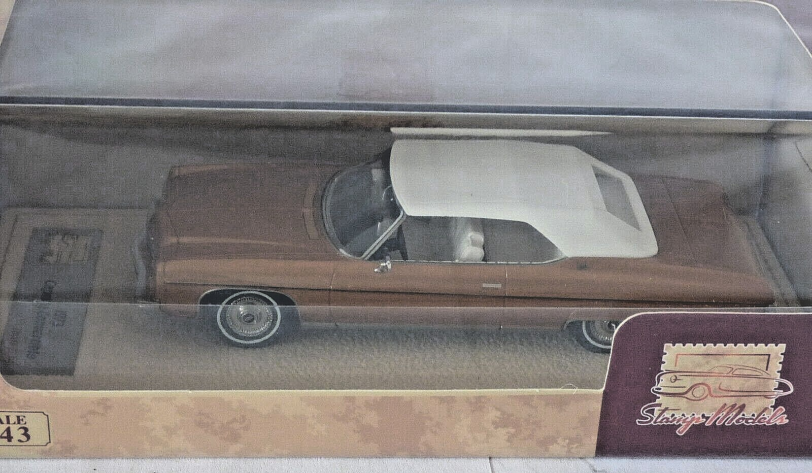 GLM Stamp Models Chevrolet Caprice Convertible 1973 med. metal orange  1:43
