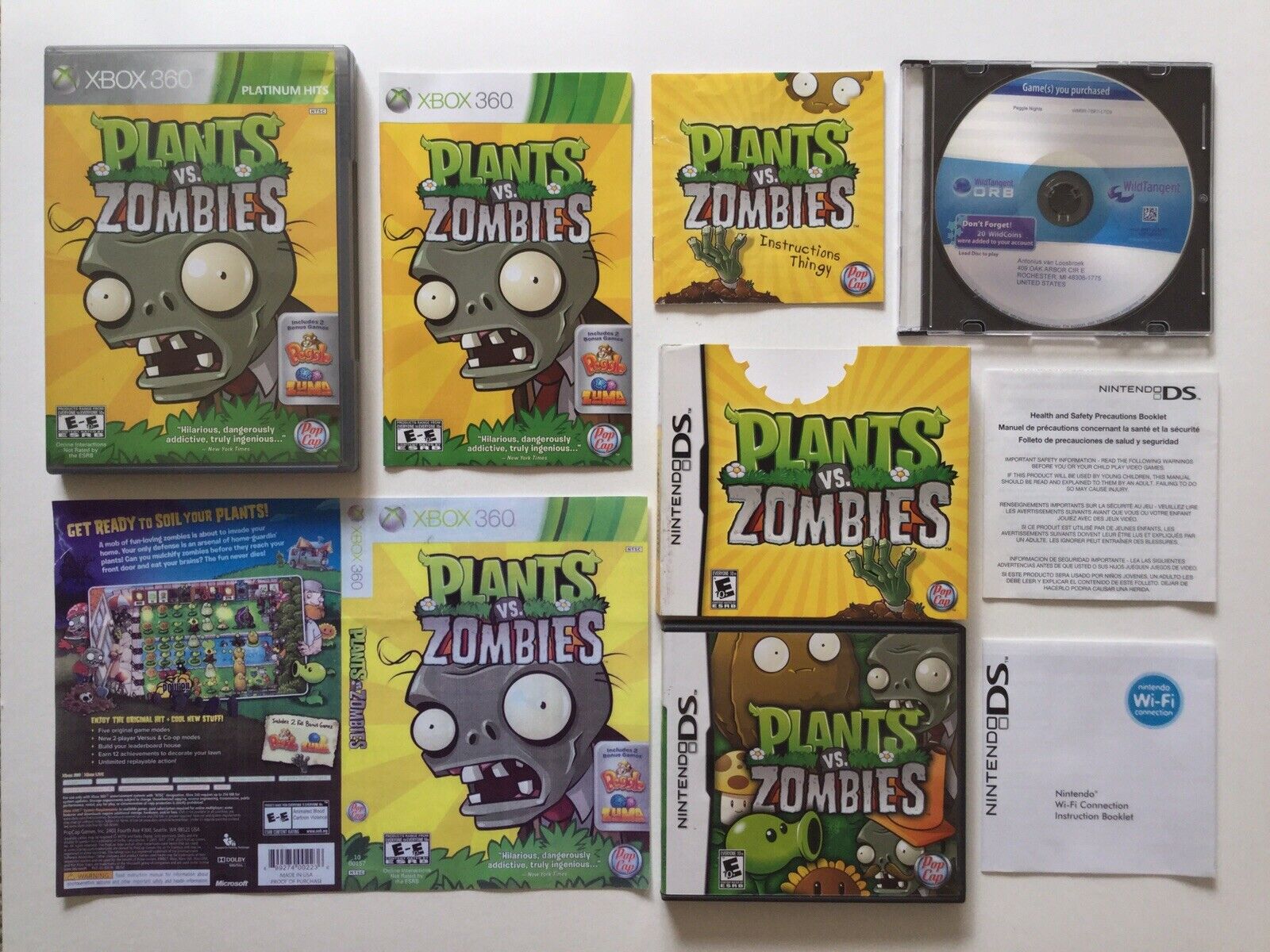 Jogo Plants vs. Zombies + Peggle + Zuma - Xbox 360 - MeuGameUsado