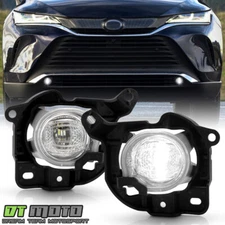 For 2021-2024 Toyota Venza LED Bumper Fog Lights Driving Lamps w/ Switch Pair