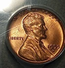 👉1955-D Lincoln Cent Doubled Die FS-101 ANACS  MS 65 RED L Rim