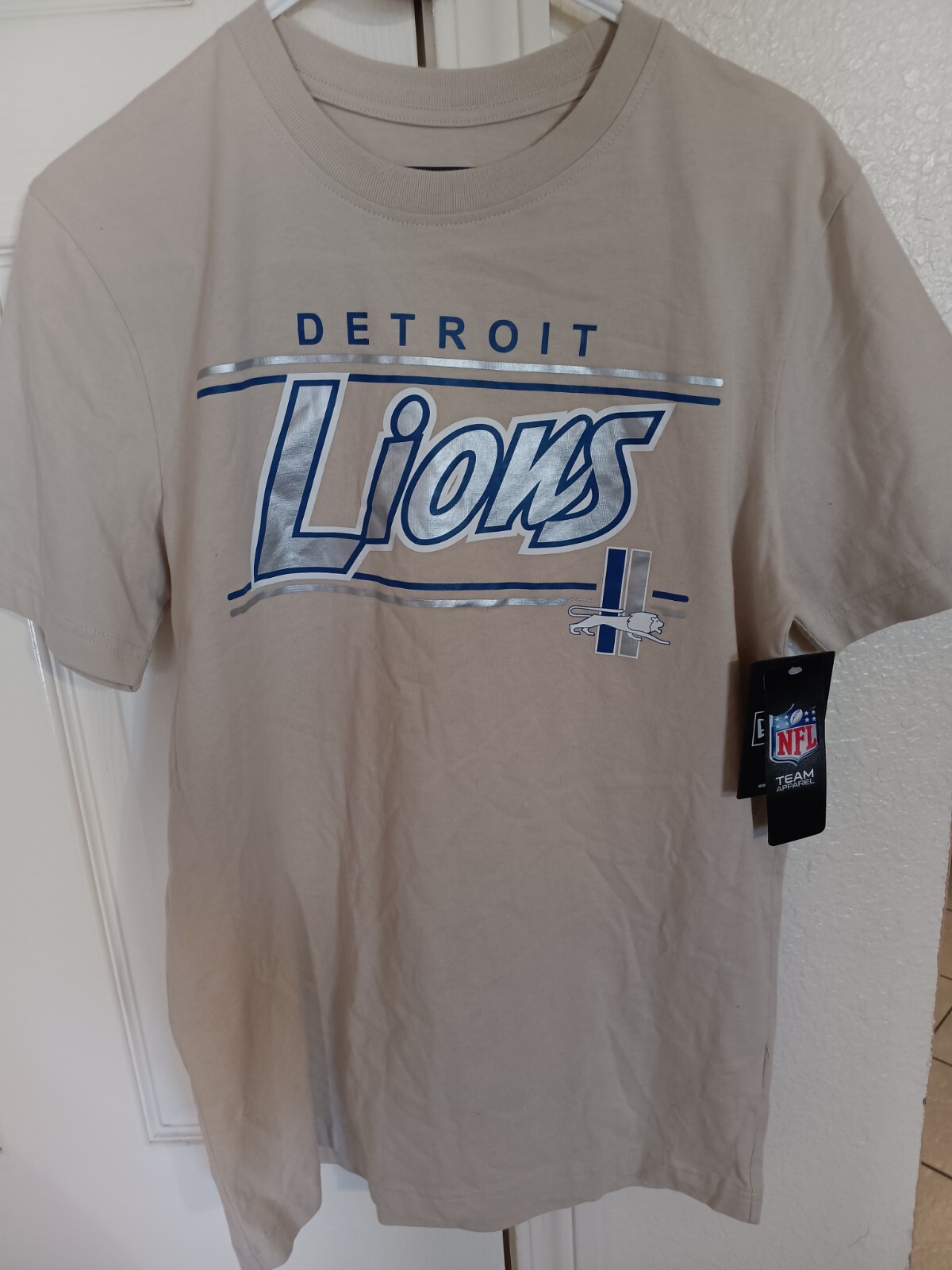 Detroit Lions New Era Tee Beige