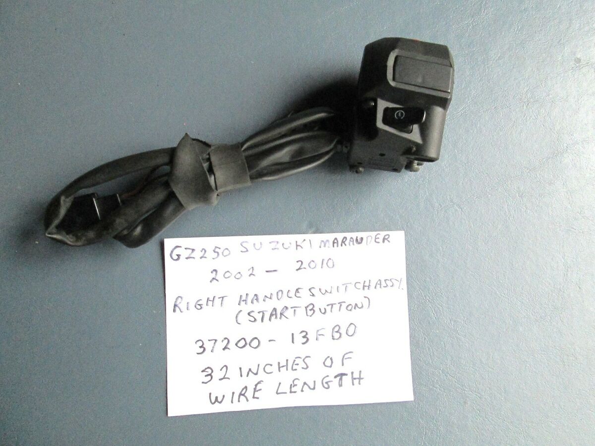 2002 - 2010 SUZUKI GZ250 MARAUDER RH handle start switch 2002 - 2010 SUZUKI GZ250 MARAUDER RH handle start switch
