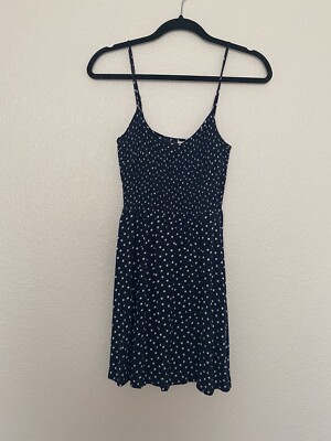 h&m blue polka dot dress Cowl-Neck Dress