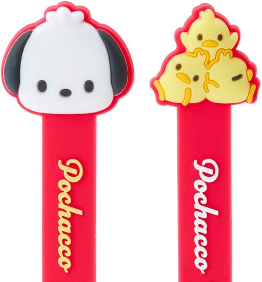 Sanrio Pochacco Cable Clips Set Of 2 - Cute Cord Organizers For Charging Cables