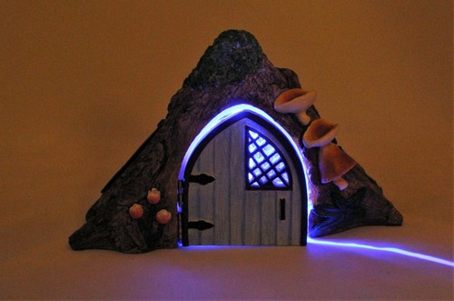 Garden Ornament solar Fairy House Decoration Solar Powered colour changing LED - Picture 9 of 10