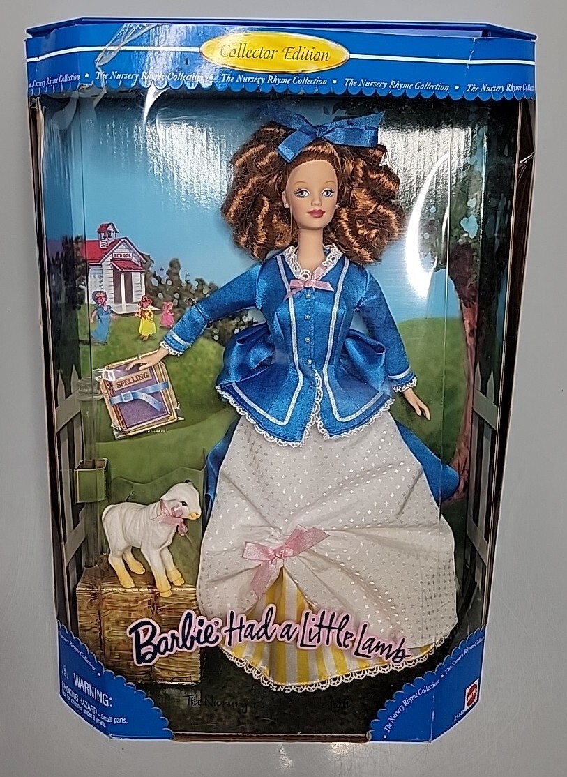 Mattel 1998 Barbie Had a Little Lamb 1st in The Nursery Rhyme