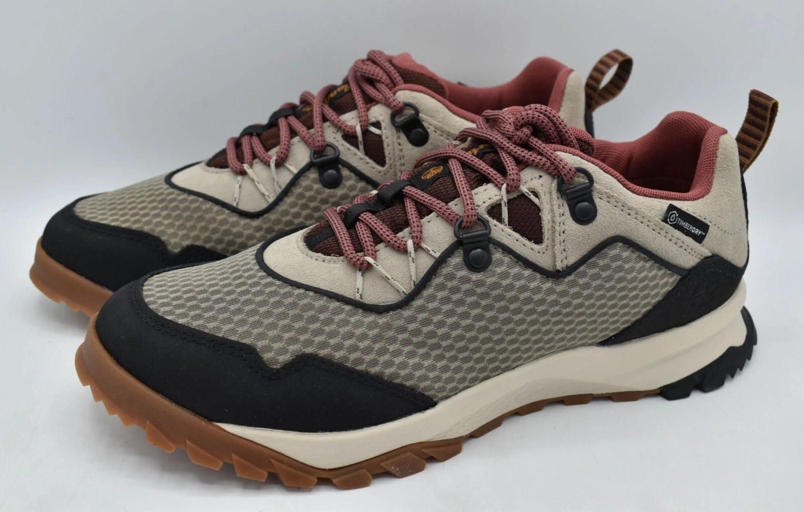 Stivali da trekking Timberland donna taglia 9 Lincoln Peak bassi scamosciati grigi impermeabili