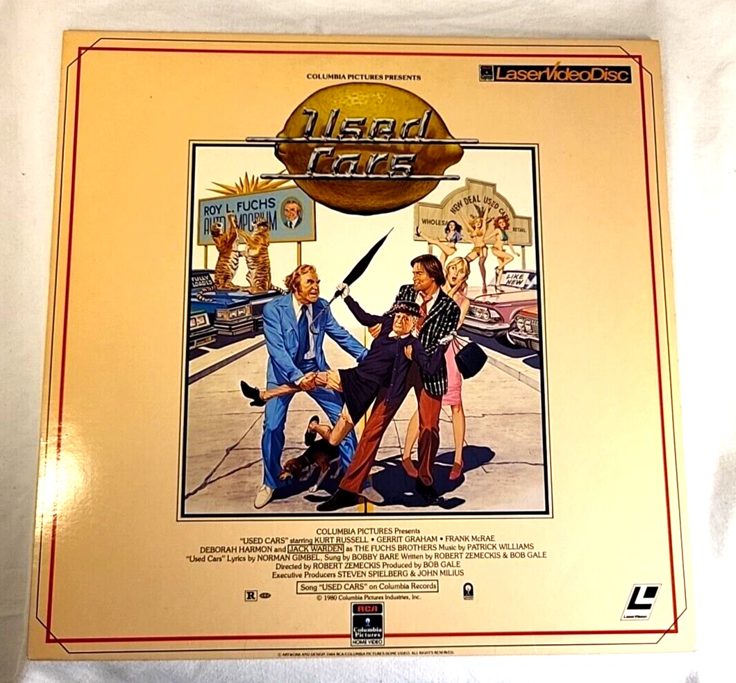  used cars laserdisc kurt russell jack warden robert zemeckis 1980 