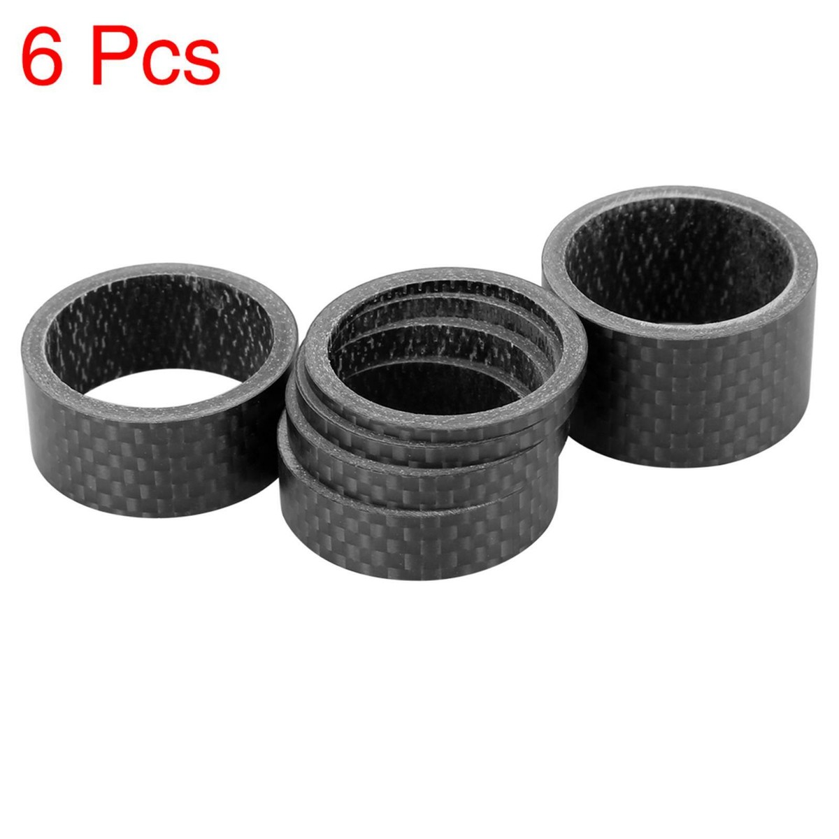 Stem Spacers 5-Piece Bike Stem Spacer Kit – 1mm/2mm/3mm/5mm