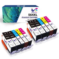 10PK 564XL Ink Cartridges For HP Photosmart 5510 6520 7510 OfficeJet 4610 4622