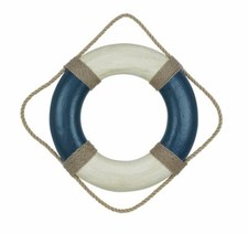 Deko Rettungsring 36 cm blau/beige im Antik-Look maritime Dekoration