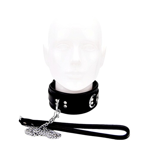 BOUND Leather Collar Padded Adjustable Neck Bondage Restraint Comfortable Adult - Picture 4 of 6