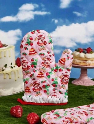 Strawberry Shortcake Oven Mitt Kitchen Heat Resistant Cook New Girl Retro Gift