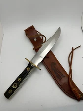 ORIGINAL ULTRA HI MUZZLE LOADERS BOWIE 440 STAINLESS STEEL 6” BLADE WITH SHEATH