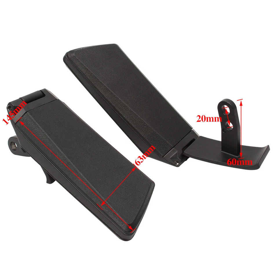 Reposabrazos traseros ajustables para pasajero Honda Goldwing GL1800 Tour 18-20 Foto 3 de 4