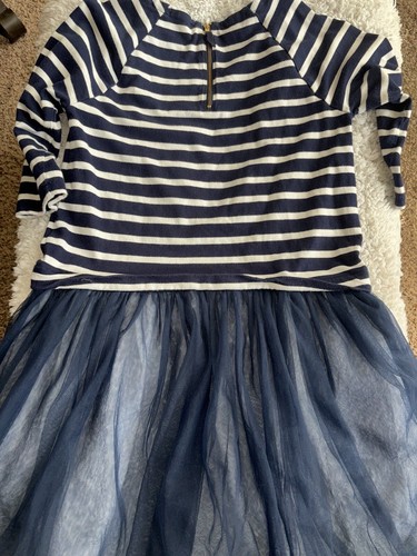 Crewcuts Girls Sz. 10 Navy & White Striped Tutu Skirt Dress. Cute, Fun - Picture 9 of 10