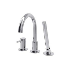A E DMTF-01-R-CR Roman Bathtub Oxford Deck Tub Faucet With Handshower, 887