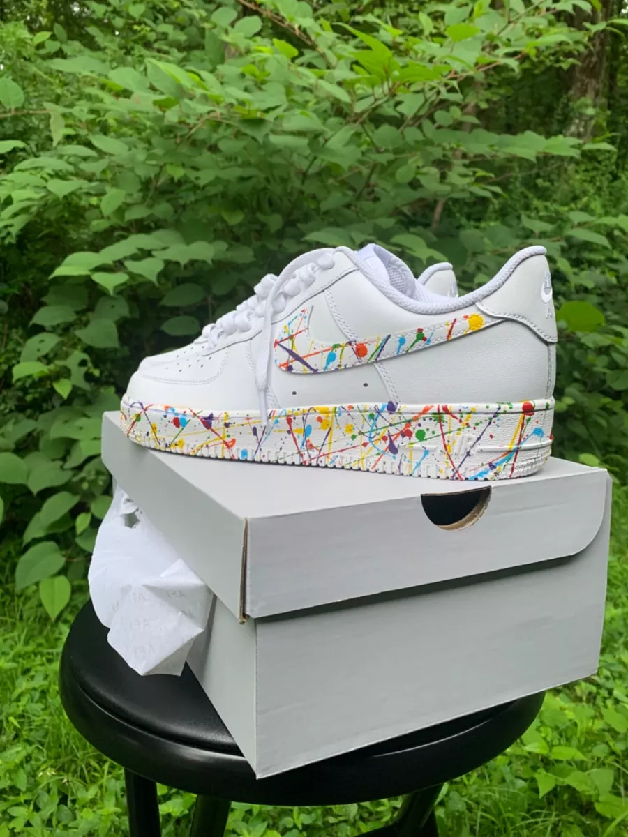 HOW TO SPLATTER SHOES, CUSTOM NIKE Air Force 1's