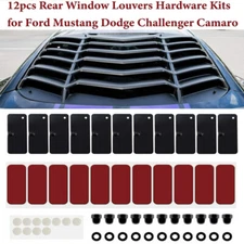 Rear Window Louvers Hardware Kits for Ford Mustang Dodge Challenger Camaro 12pcs