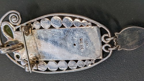 Outstanding SAJEN 925 Sterling Silver Pendant Brooch - Picture 2 of 3