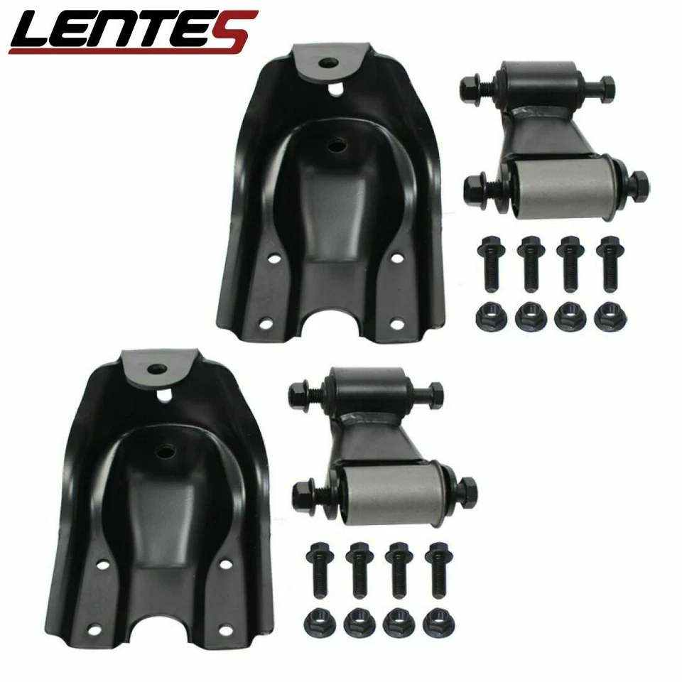 Kit de reparación de soporte de suspensión de grillete de resorte de hoja trasera para Chevy GMC C1500 C2500 Foto 3 de 4