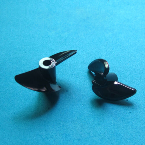 2x 3mm 4mm Shaft 2-Blades Plastic Propeller Prop 30-40mm fr RC Boat Marine Yacht - Picture 2 of 6