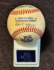 1979 RAWLINGS UNUSED ORIGINAL WORLD SERIES BASEBALL - PIRATES V. ORIOLES