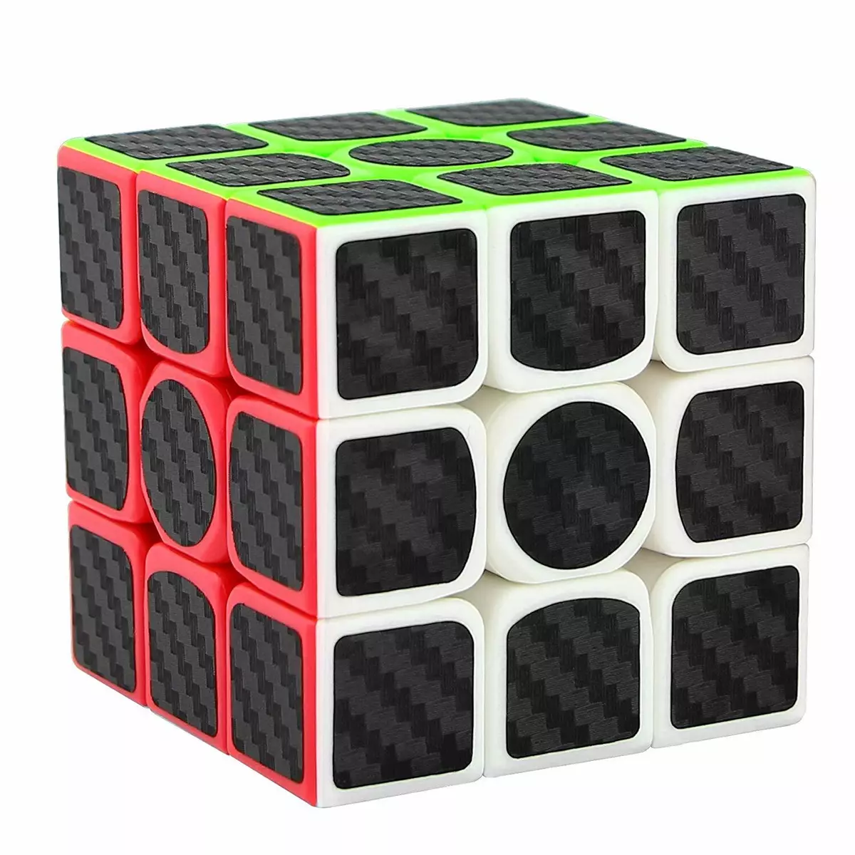 Smart Cube 3x3x3,Fast Magic Smooth Carbon Fiber Cubes,Puzzle Toys Enhanced  Versi