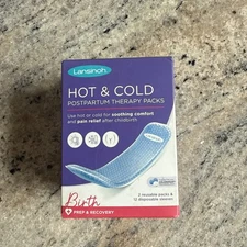 Lansinoh Hot & Cold Pads Postpartum Essentials Therapy 2 Pads 12 Sleeves NEW