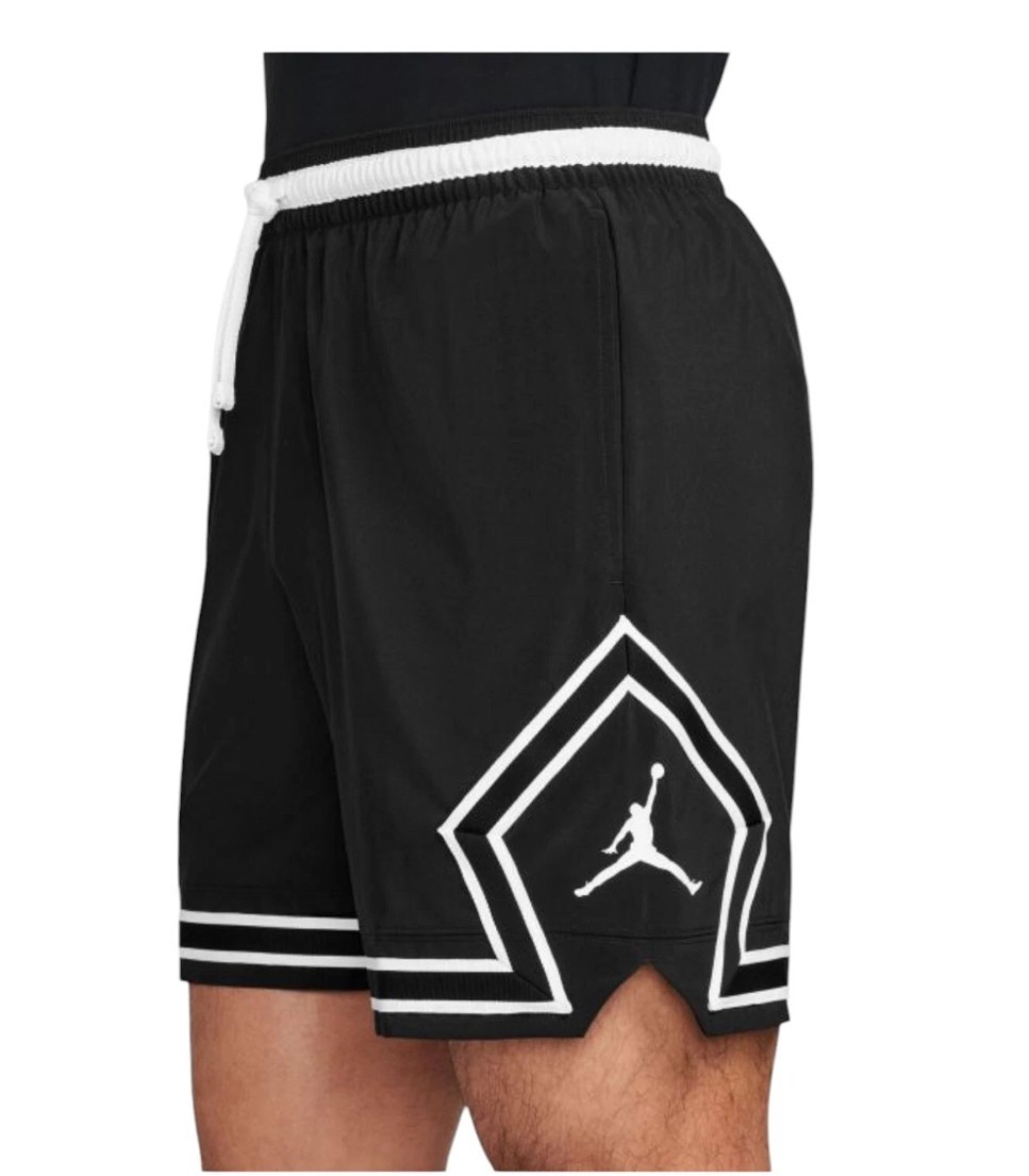 JORDAN Diamond Shorts NIKE Dri-FIT バスパン Nike Men Jordan Dri-FIT Woven Diamond Shorts Black White FQ2989