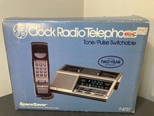 Vintage General Electric GE Model 7-4737 Clock Radio Telephone Tested Works