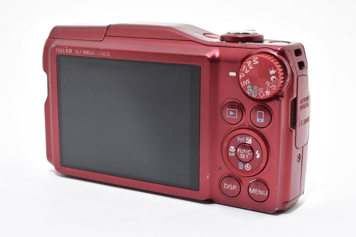 Canon Digital Camera PowerShot SX700 HS Red Zoom Failure w/Battery