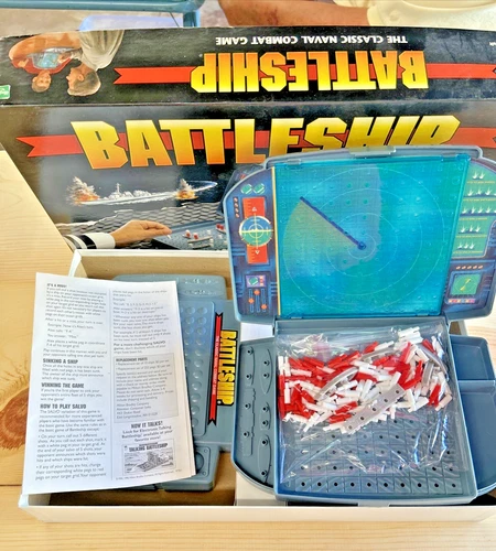 Vtg. 1998 Battleship Naval Combat Game, Complete, Milton Bradley
