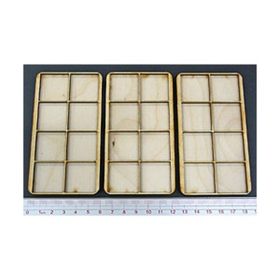 Skirmish Tray - 8 Figures, 25mm Square Bases New