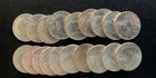 Half Dollar Benjamin Franklin 90% Silver Tube of 19 #19